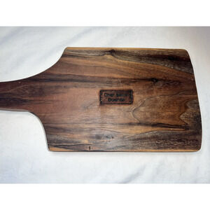 Solid Walnut Handmade Cutting Board by Chef Boo's Boards -14 x 7 -Signed